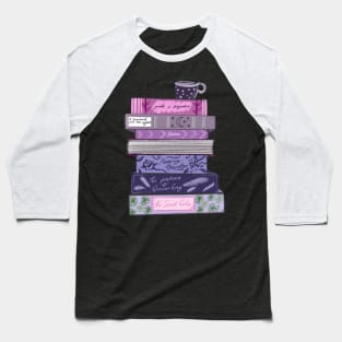 Purple Classics Bookstack Baseball T-Shirt